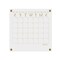 Martha Stewart Grayson Acrylic Dry Erase Wall Calendar w/Dry Erase Mrkr and Mntng Hrdwr, 14in. Sq, Clr w/Gld Prnt BR-AC-3636-GD-CLRGLD-MS - alternate 5